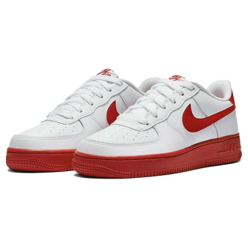 Nike Air Force 1 Low White Red Midsole GS Sneakers CV7663-102