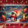 Holiday Decor Banner Penguin Theme Christmas Tree Banner Merry Christmas Banner Holiday  For Home Decoration Holiday Indoor