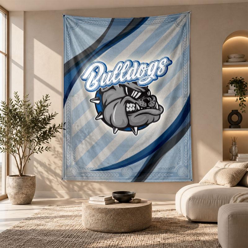 Dekoratives Wandbehang, Canterbury-Bankstown Bulldogs Bedruckte Wandkunst, Leichter Wandbehang für Schlafzimmer-Hintergrund