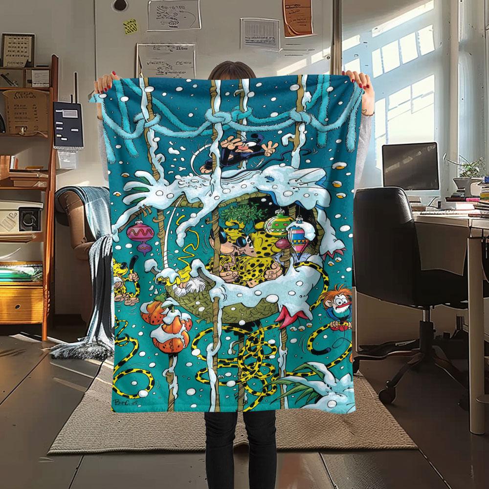 Marsupilami Blanket, High Quality Comfortable for All Seasons, Home Decor, Warmth and Comfort