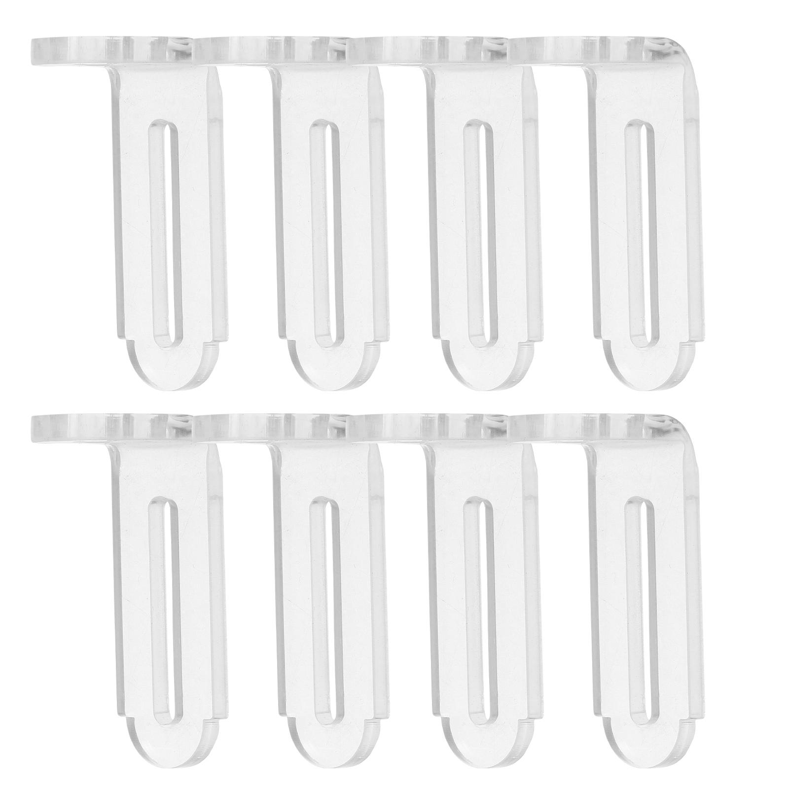 

8Pcs Transparent Acrylic Corner Brackets Clear L Shaped Support Braces Furniture Hardware Decorative Drawer Reinforcement other