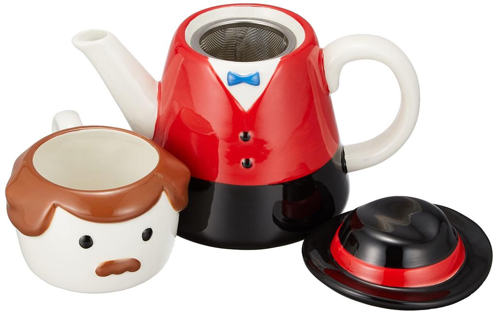 Sun Art Fun Tableware [Master of a Pure Coffee Shop] Teapot & Cup (Single Tea Set) SAN2345