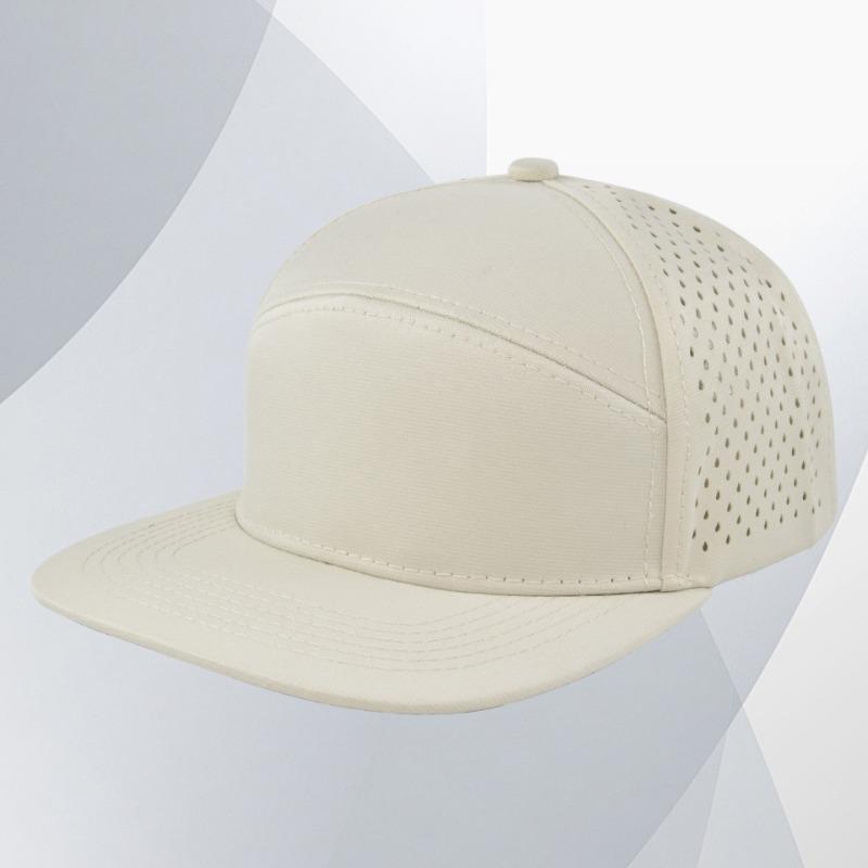 Baseball cap print embroidery hip hop flat brim laser mesh breathable sports cap