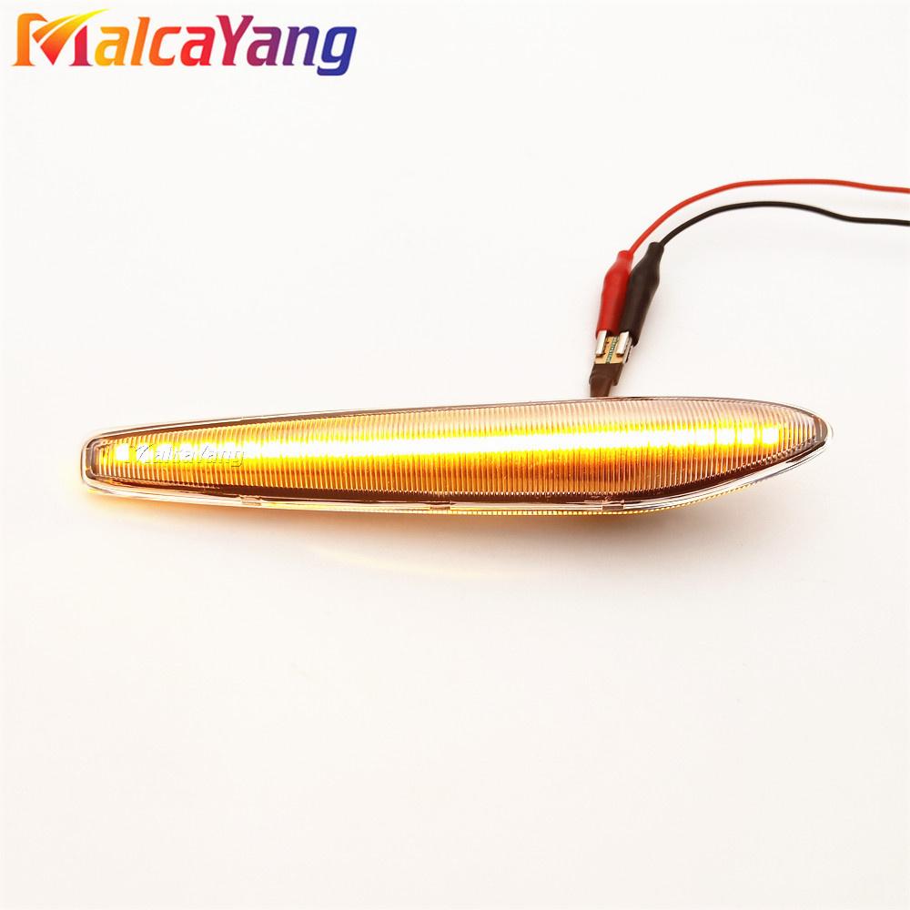 2Pieces for Alfa Romeo Boera Spider 159 Sportwagon Typ 939 Side Marker Light Dynamic LED Turn Signal Flashing Indicator Blinker