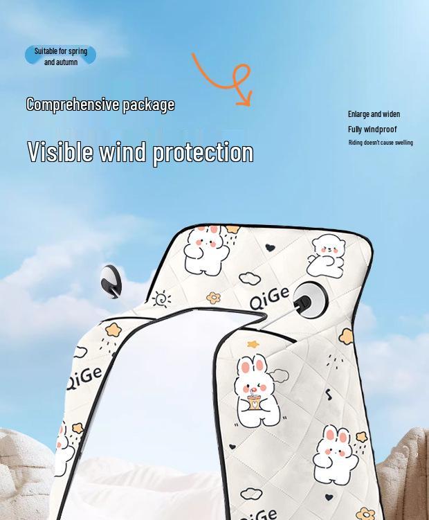 Cape Style Universal Electric Vehicle Sunshade: Waterproof, Summer Thin Design for Motorcycles & Tricycles.