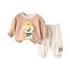 Kids Casual Long-Sleeve Set, Comfortable Daily Wear Outfits