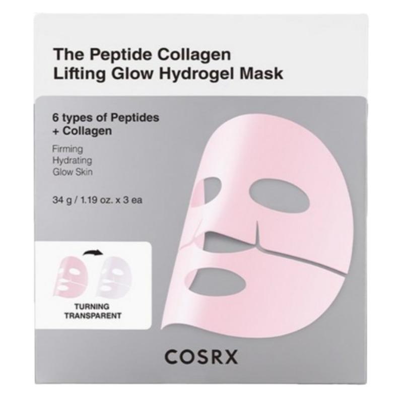 COSRX The Peptide Collagen Lifting Glow Hydrogel Mask 34g (3 Sheets)