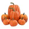 7Pcs Autumn Harvest Artificial Pumpkins Large Fake Simulation Pumpkin Thanksgiving Realistic Fall Autumn Decorations for Home