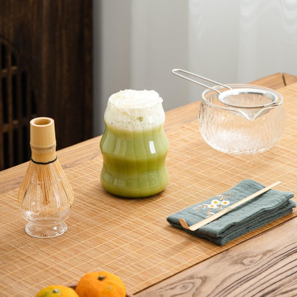 7pcs/set DIY Japanese Matcha Tea Set Bamboo Matcha Whisk Brush Tea-Making Tool Beverage Shop