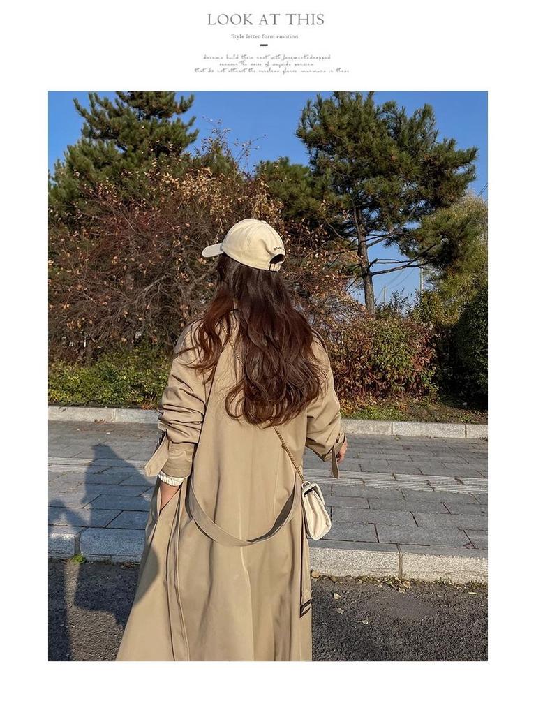 Chic Korean-Style Petite Women's Trench Coat - Autumn 2025 Collection