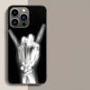 Herbst Röntgen Handknochen Handyhülle Für Apple Iphone 16E 16 17 Pro Max Air 15 Pro 14 Plus 12 13 Mini Hülle Niedliche Fundas Silico