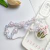 Phone Chain Frosted Flower Elf Style Hand Strap Wrist Hand Lanyard Hanging Rope Mobile Phone Straps