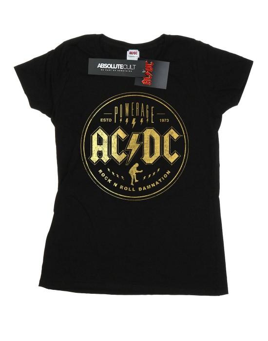 AC/DC Dámské/Dámské tričko Rock N Roll Damnation Cotton