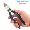 Diagonal Pliers Professional Wire Cutter 6/8 Inches Oblique Pliers Side Cutting Cable Burr Pliers Electrician Repair Hand Tools