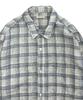 LOSTTOWNSUPPLY Distressed Check Shirt White