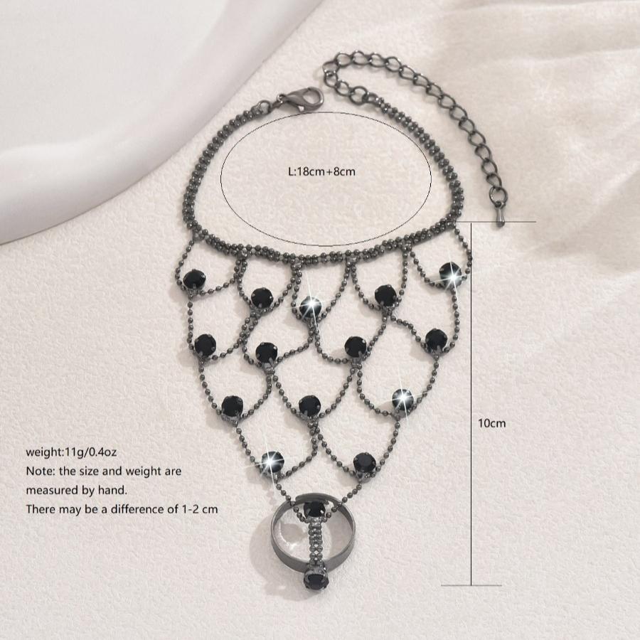 An Exaggeratedly Stylish Women'S Bracelet, Featuring a Unique Mesh Design That Is Perfect for Weddings, Latin Dance, Fashionable Parties