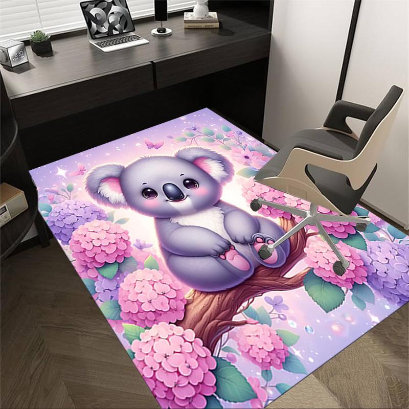 1PC Koala Flowers Extra Large Non Slip Floor carpet, Office, family, bedroom, Studio Large Area Rug Indoor Rugs