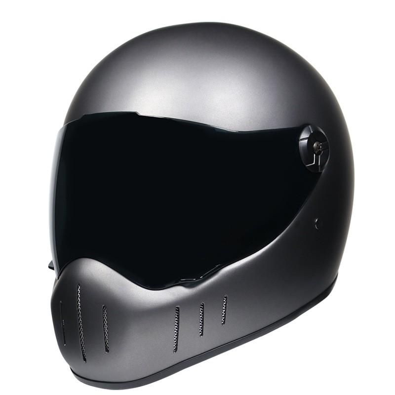 

Retro Helmet Men s Full Harley Electric Bicycle Cruising Knight Riding Cover M