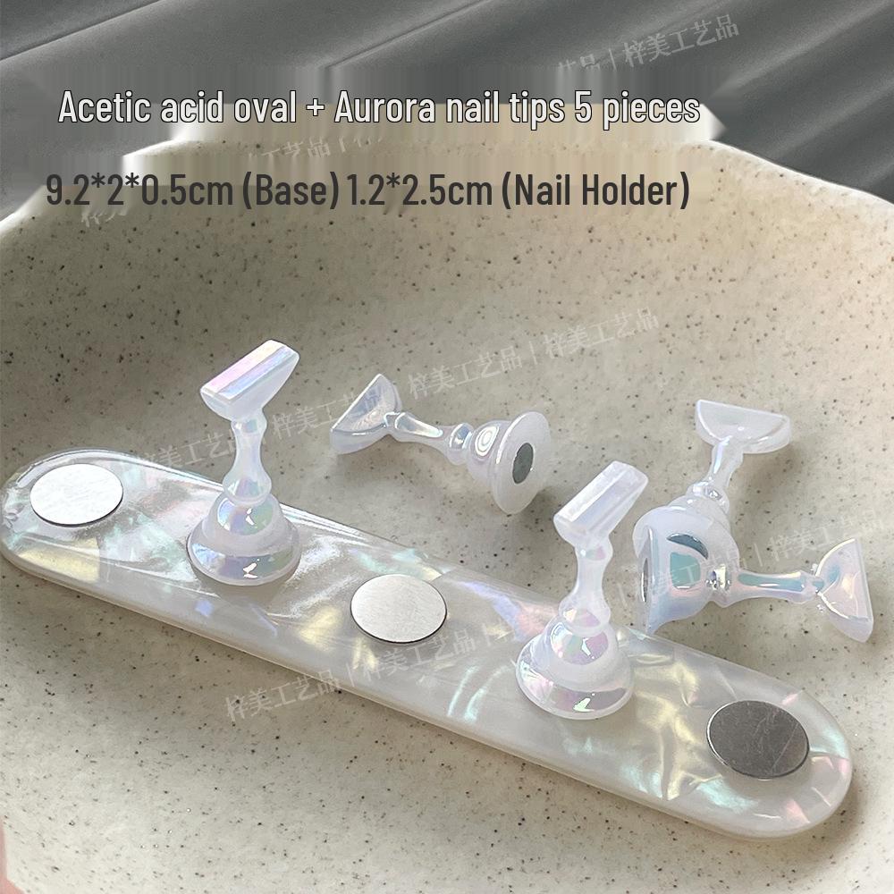 Стартовый набор для нейл-арта: Прозрачный магнитный держатель для типс с ацетатной основой