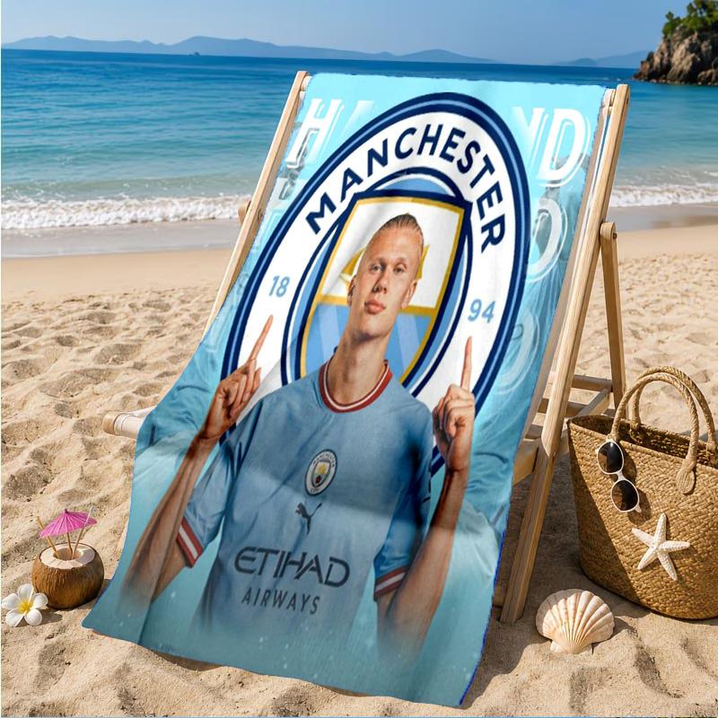 Haaland's Number 9 Journey Beach Towel, Quick-drying, Easy To Care For, Suitable for Both Fitness and Beach Vacations,Sports Essential