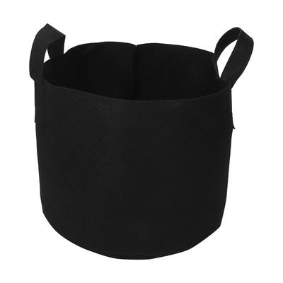 Schwarzer Pflanzsack Gemüse Blume Belüftung Pflanztopf Behälter (7 Gallonen 30 x 35cm)