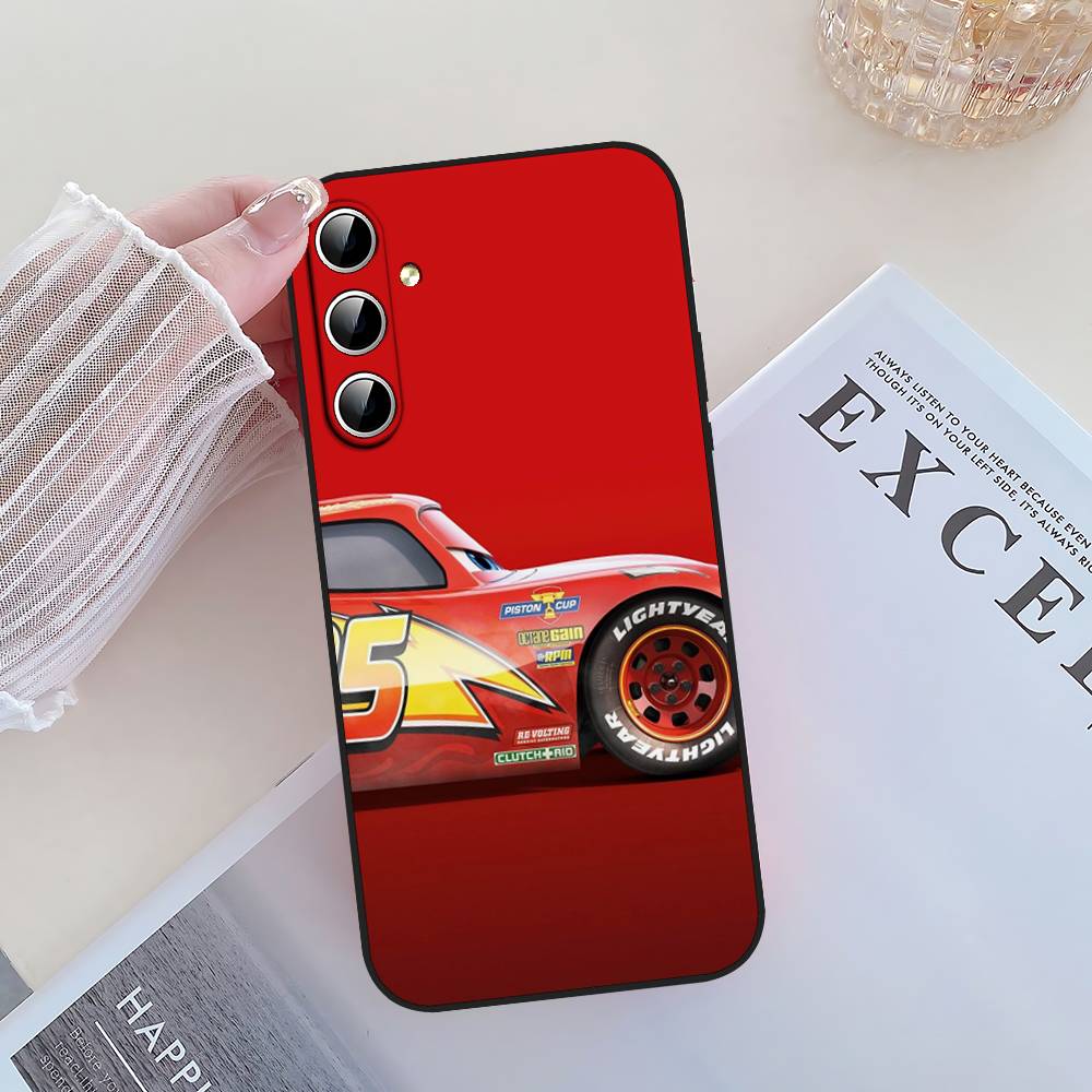 Coque de téléphone Cars L-Lightning M-McQueen Pour Samsung Galaxy S21 S22 S23 S24ULTRA S25ULTRA FE Ultra Plus5G A52S S26 Housse Souple S21fe red