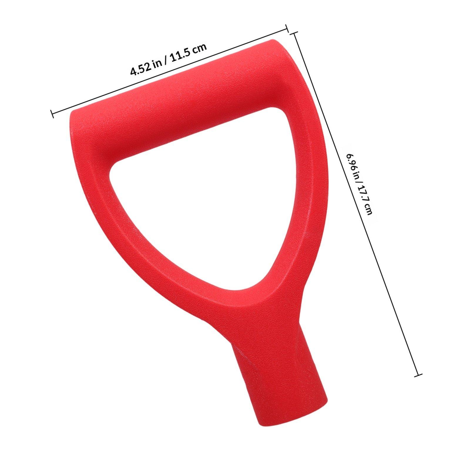 

2pcs Shovel Handle Replacement For Garden Tools Snow Shoveling Digging Plastic Spade Handle Universal Fit Winter Snow красный