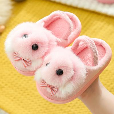 Winter Children's Cute Cartoon Rabbit Cotton Slippers