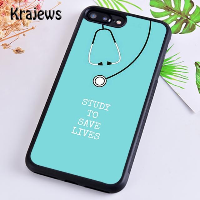

Krajews Doctor Medical Devices Stethoscope Phone Case For iPhone 17 Air 16 15 14 plus 11 12 13 pro ma Plus coque Fundas iPhone 13