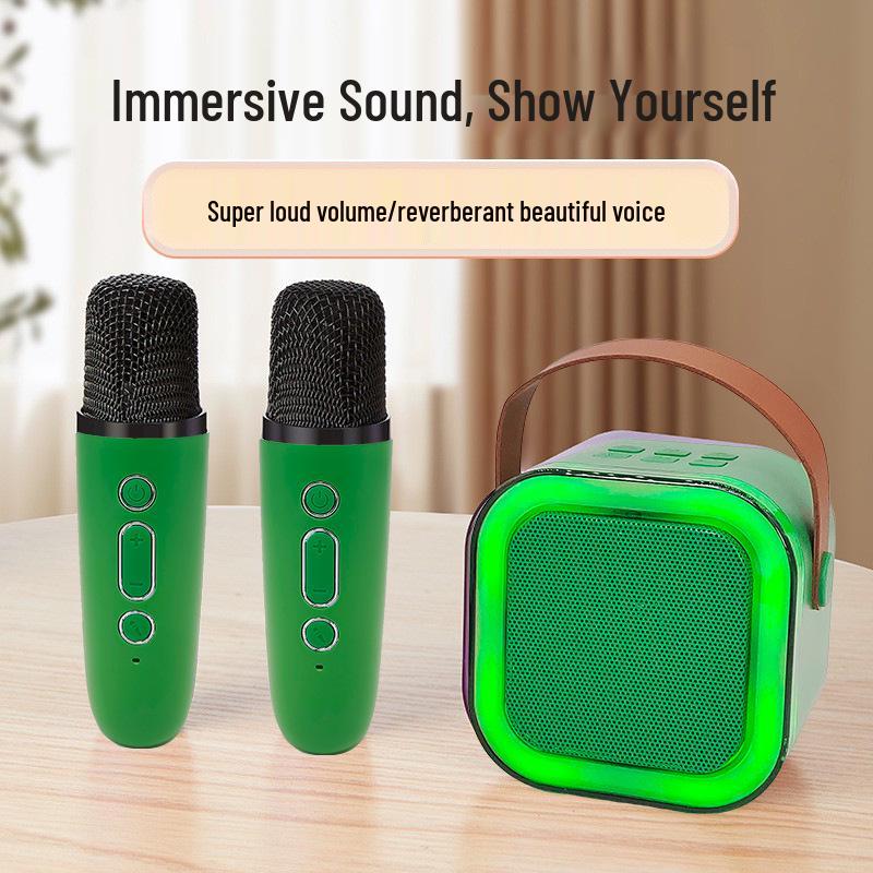 Portable K12 Bluetooth Speaker & Microphone for Outdoor Live Streaming and Home Karaoke