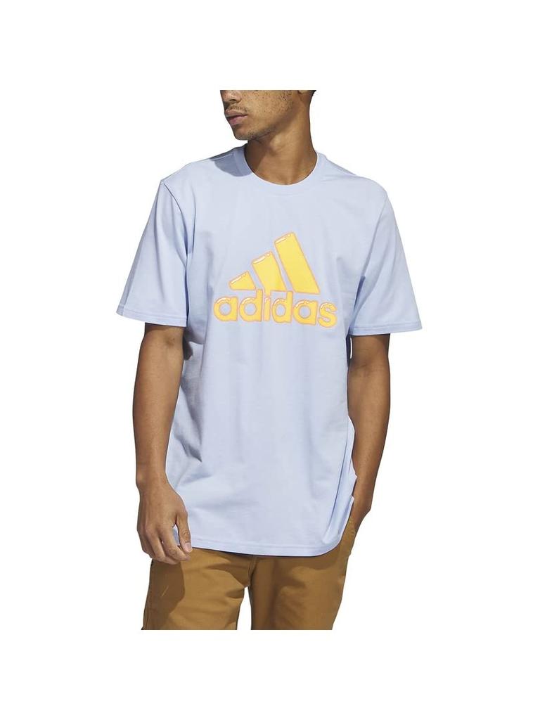 Adidas Logo Pen Fill Sportswear Graphic Blue Medium - T-Shirt, Dawn,