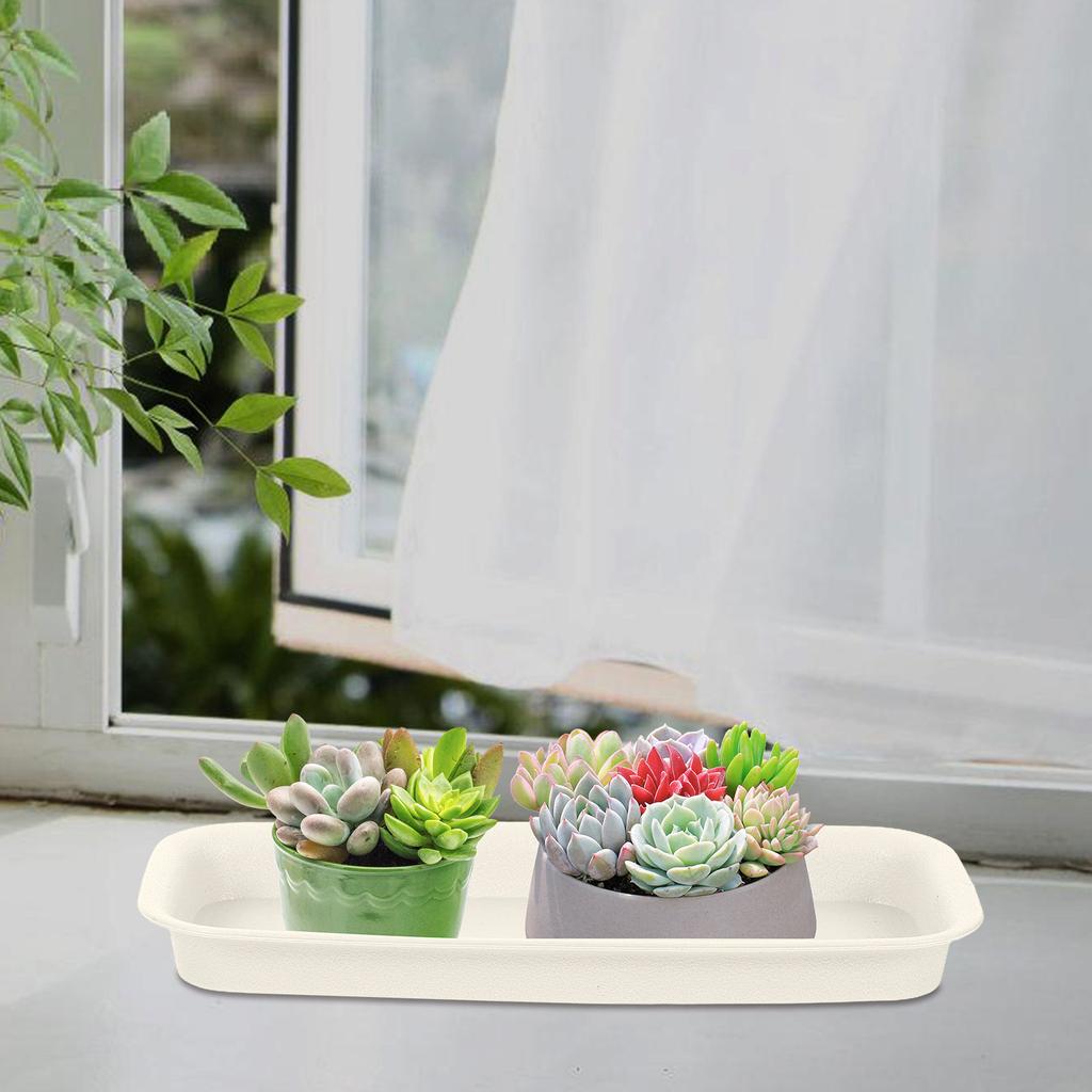 3Pcs Professional Flowerpot Water Trays Sturdy Plastic Gardening Flowerpot Bottom Trays Anti-Leakage Plant Pot Water Plates