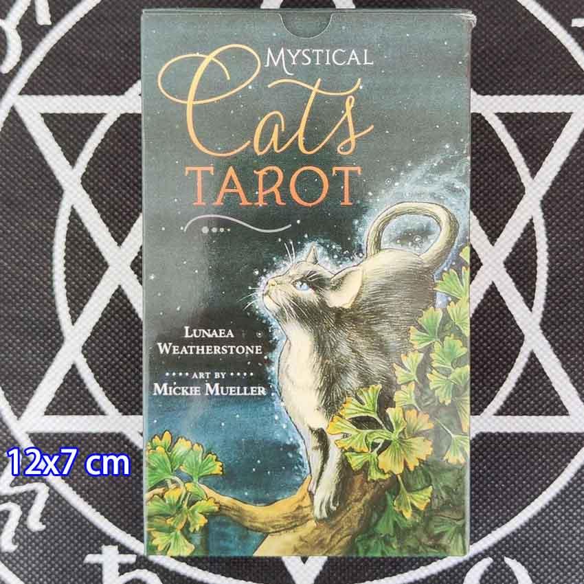 

Таро мистических кошек 12х7 см без бумаги, ручная карточная игра