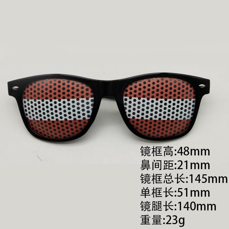 World Cup sunglasses football flag pinhole sticker 2140 printed logo independence day printed rice nail sunglasses