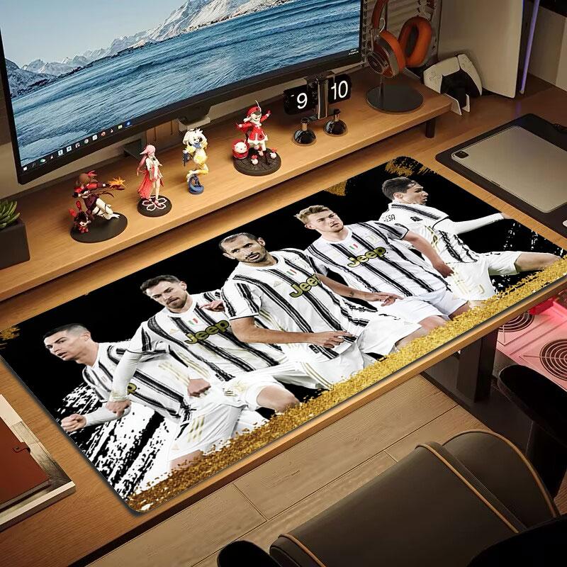 Juventus Mouse Pad, Large Gaming Desk Mat, Non-slip XXL Mousepad for Laptop & Tablet, Mini PC Playmat with Stitched Edges
