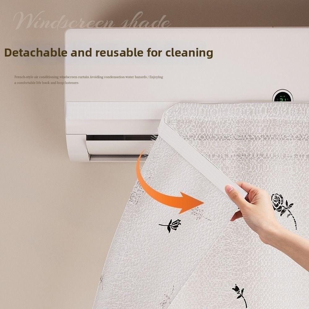 Washable Air Conditioner Windshield Curtain Air Conditioner Dustproof Curtain Indoor Decoration