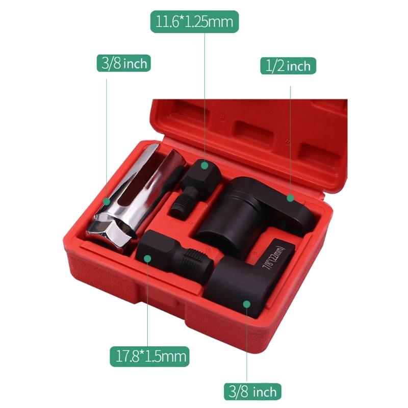 5Pcs Automotive Oxygen Sensors Removers Oxygen Sensors Socket Removal Tool Socket for Removing Install Oxygen Sensors