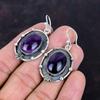Star Amethyst Earring Handmade Real Gemstone Earrings 925 Sterling Silver Earring Antique Jewelry Very Pretty Drop Earrings Gifts for Friend