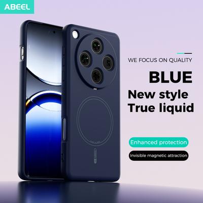 Thin Magnetic Silicone Phone Case for Oppo Find X8 Pro X9 Pro/ Camera Coverage Shockproof Oppo Cover/ Micro Matte Anti-fingerprint Phone Cover