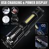 2 Pack Rechargeable LED Flashlights High Lumens Super Bright Flashlight with 5 Modes Waterproof Zoomable Powerful Torches