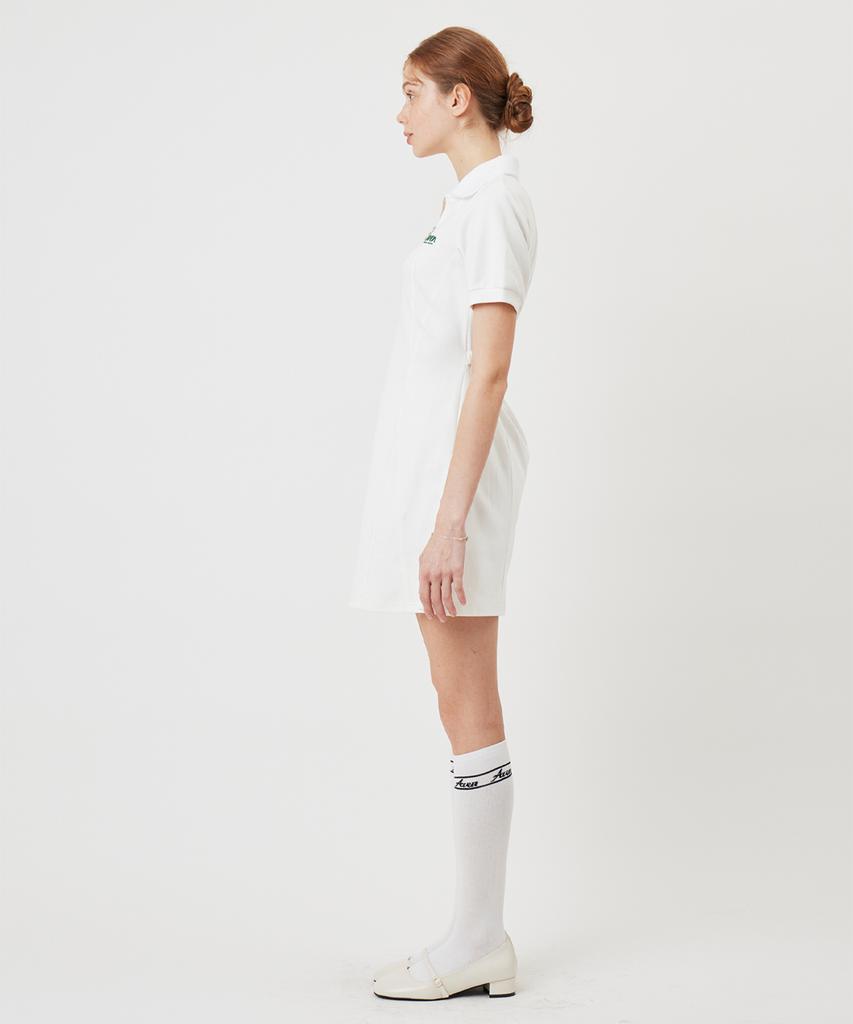 A Ben White Short-Sleeve Collared Dress