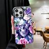 Floral Skull Flower Skeleton Soft Phone Case for iPhone 15 16 17 Pro Max 17Air 16E 14 Plus 13 12 Mini Shockproof Cover Back Shel