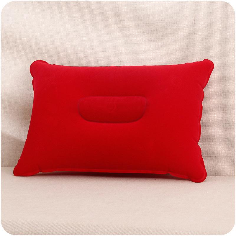 Outdoor PVC Pillow, Travel Camping Thick Flocking Rectangular Inflatable Pillow, Siesta Significant Other Square Pillow