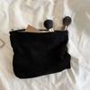 Neceser de viaje de pana para mujer, bolsa de almacenaje para maquillaje portátil, monederos de gran capacidad con cremallera, organizador de maquillaje, bolso de mano