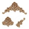 Decor Woodcarving Decal Corner Corner Applique Wooden Decoration Wooden Applique Furniture Applique
