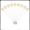 10PCS Dyeing Wool Ball Brush for Leather Carving Dyeing Paste Coloring Leather Care Tool