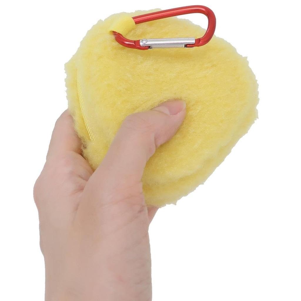 K Company Sanrio Characters (Onigiri Series) Gudetama Coin Purse with Carabiner SAON-KKZ-GU H7.5 x W8 x D4cm