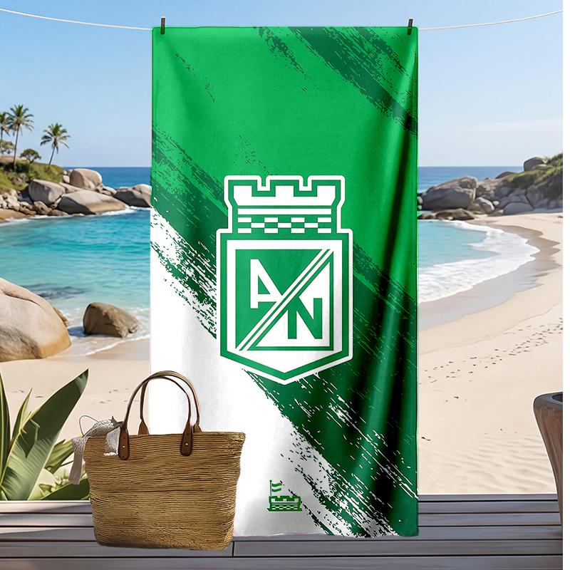 Atlético Nacional Printed Beach Towel Quick Dry Soft TowelPortable Large Rectangular Beach Blanket for Travel Swimming Pool