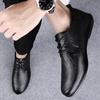 Summer New Fashion Loafers Men Shoes Business Casual Moccasins Genuine Leather Gentleman Dress Shoes Slip-On Leather Shoes