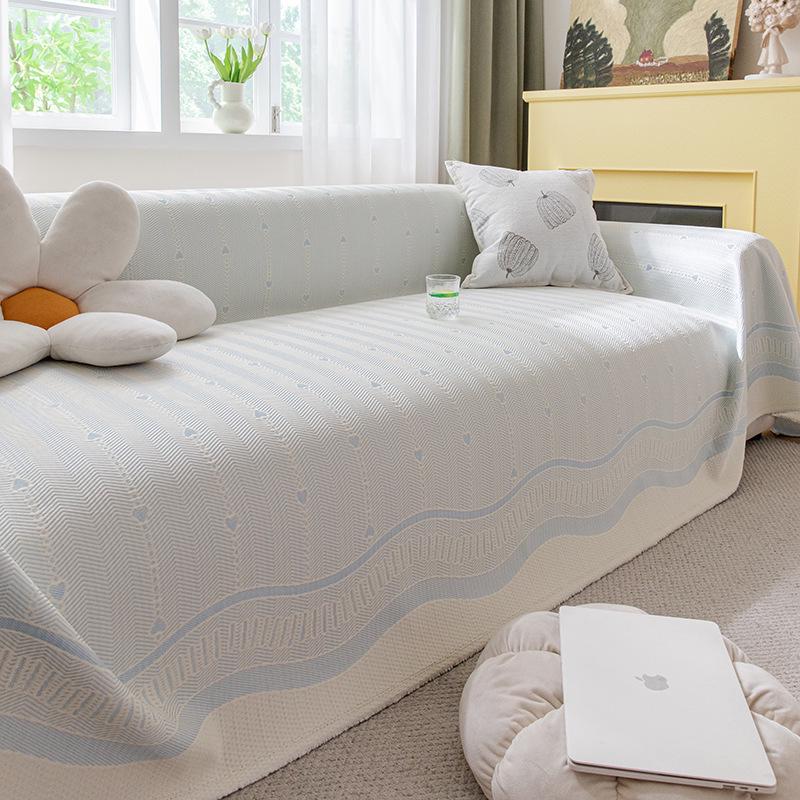Ice Silk Summer Sofa Cover: Non-Slip, Cat Scratch Resistant, Full Coverage, Cooling Cushion for New Style Seats